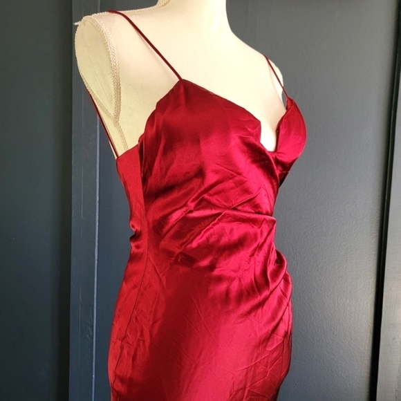 Selina Designer Red‎ Sexy Bodycon Mermaid Ball Gown Prom Dress Size XS - Picture 3 of 13